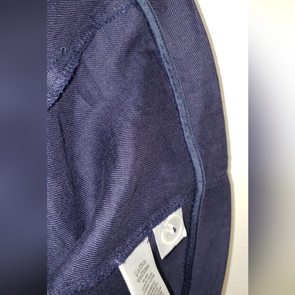 H by Halston Sleeveless Linen Dress Navy Blue size 8. NWT - Picture 10 of 12